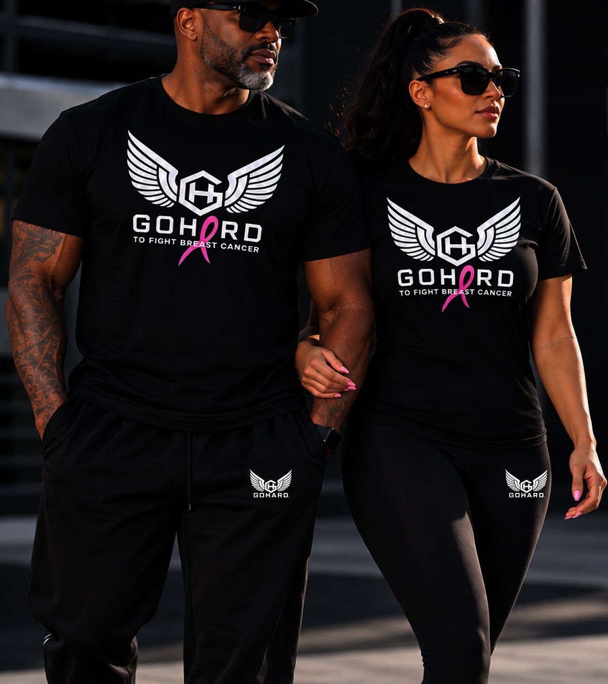 GoHard To Fight Breast Cancer Tee